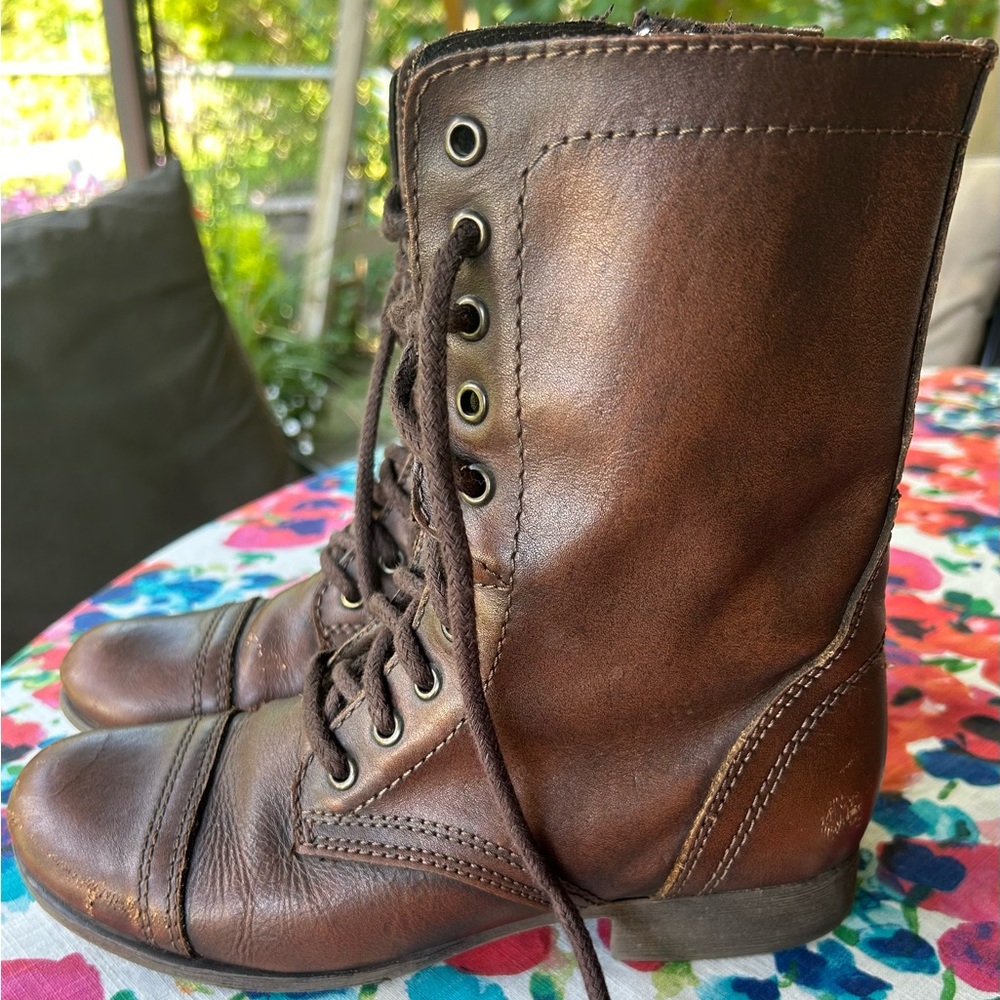 Steve Madden Troopa Leather Boots